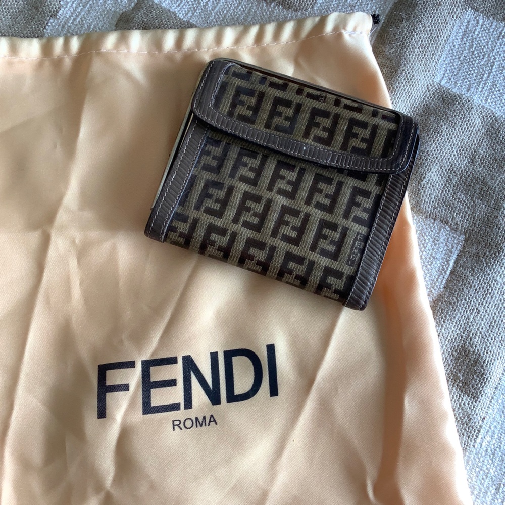 Vintage Fendi Zucca Recoated Wallet